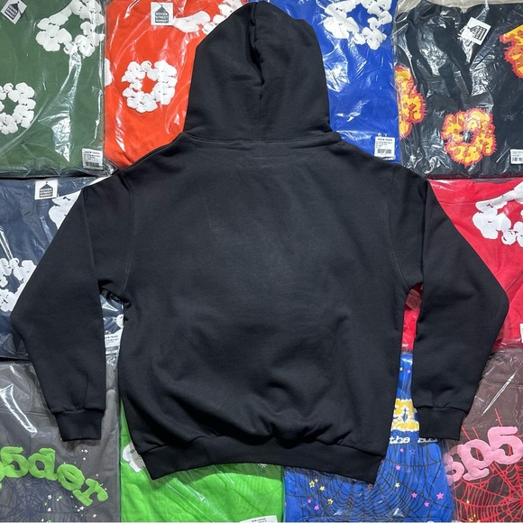 Sp5der OG Rhinestone Hoodie ‘Black’ - Picture 5 of 6